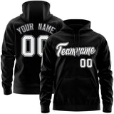 Custom Full Zip Hoodie With Flame Stitched Text Logo Personalized Hip Hop Sweatshirts