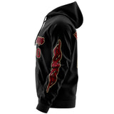 Custom Full-Zip Hoodie Monochrome Flame for Men Women Stitched Logo Sweatshirts