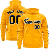 Custom Full Zip Hoodie With Flame Stitched Text Logo Personalized Hip Hop Sweatshirts