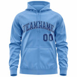 Custom Sweatshirt for Men Youth Full-Zip Hoodie Stitched Team Name Number