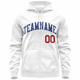 Custom Sweatshirt for Men Youth Full-Zip Hoodie Stitched Team Name Number