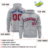 Custom Sweatshirt for Men Youth Full-Zip Hoodie Stitched Team Name Number