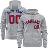 Custom Full-Zip Hoodie Stitched Text Logo Personalized Hip Hop Sweatshirts