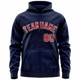 Custom Full-Zip Hoodie Stitched Text Logo Personalized Hip Hop Sweatshirts