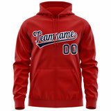 Custom Men's Youth Sweatshirt Stitched Name Number Full-Zip Hoodie