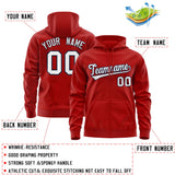 Custom Men's Youth Sweatshirt Stitched Name Number Full-Zip Hoodie