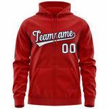 Custom Men's Youth Sweatshirt Stitched Name Number Full-Zip Hoodie