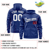 Custom Men's Youth Sweatshirt Stitched Name Number Full-Zip Hoodie