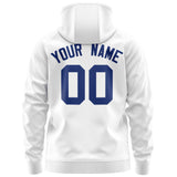 Custom Men's Youth Sweatshirt Stitched Name Number Full-Zip Hoodie