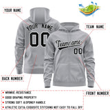 Custom Men's Youth Sweatshirt Stitched Name Number Full-Zip Hoodie