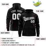 Custom Men's Youth Sweatshirt Stitched Name Number Full-Zip Hoodie