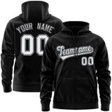 Custom Men's Youth Sweatshirt Stitched Name Number Full-Zip Hoodie