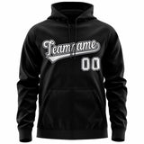 Custom Men's Youth Sweatshirt Stitched Name Number Full-Zip Hoodie