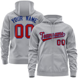 Custom Men's Youth Sweatshirt Stitched Name Number Full-Zip Hoodie