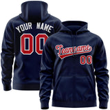 Custom Men's Youth Sweatshirt Stitched Name Number Full-Zip Hoodie