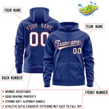 Custom Men's Youth Sweatshirt Stitched Name Number Full-Zip Hoodie