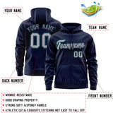 Custom Full-Zip Hoodie Sports Sweatshirt Stitched Name Number