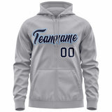 Custom Cotton Full-Zip Hoodies Unisex Personalized Couples Sweatshirt