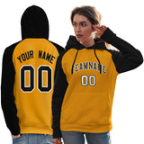 Custom Stitched Your Team Logo and Number Raglan Sleeves Sports Pullover Sweatshirt Hoodie For All Age Women