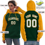 Custom Stitched Your Team Logo and Number Raglan Sleeves Sports Pullover Sweatshirt Hoodie For All Age Women