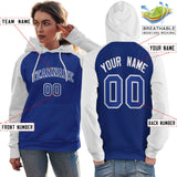 Custom Embroideried Your Team Logo and Number Raglan Sleeves Fashion Pullover Sweatshirt Hoodie For Women