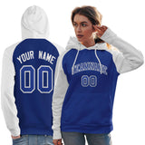 Custom Embroideried Your Team Logo and Number Raglan Sleeves Fashion Pullover Sweatshirt Hoodie For Women