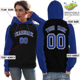 Custom Stitched Your Team Logo and Number Raglan Sleeves Sports Pullover Sweatshirt Hoodie For All Age Women