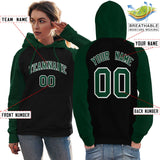 Custom Embroideried Your Team Logo and Number Raglan Sleeves Fashion Pullover Sweatshirt Hoodie For Women