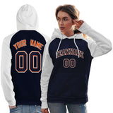 Custom Embroideried Your Team Logo and Number Raglan Sleeves Fashion Pullover Sweatshirt Hoodie For All Age Women