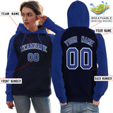 Custom Women's Pullover Hoodie Raglan Sleeves Embroideried Your Team Logo Personalized Fashion Sportswear