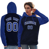 Custom Women's Pullover Hoodie Raglan Sleeves Embroideried Your Team Logo Personalized Fashion Sportswear