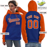 Custom Women's Raglan Sleeves Universal Pullover Hoodie Embroideried Your Team Logo And Number Sportswear