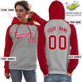 Custom Traditional All Ages Sport Pullover Raglan Sleeves Hoodie For Women Stitched Name Number Fashion Sweatshirt