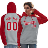 Custom Traditional All Ages Sport Pullover Raglan Sleeves Hoodie For Women Stitched Name Number Fashion Sweatshirt