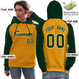 Custom Bespoke Long Sleeve Pullover Hoodie Raglan sleeves Embroideried Your Team Logo and Number For Women Spotswear