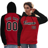 Custom Bespoke Long Sleeve Pullover Hoodie Raglan sleeves Embroideried Your Team Logo and Number For Women Spotswear