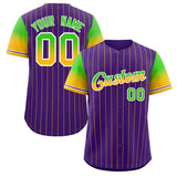 Custom Stripe Font Gradient Fashion Authentic Baseball Jersey