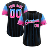 Custom Stripe Font Gradient Fashion Authentic Baseball Jersey