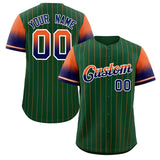 Custom Stripe Font Gradient Fashion Authentic Baseball Jersey