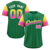 Custom Stripe Font Gradient Fashion Authentic Baseball Jersey