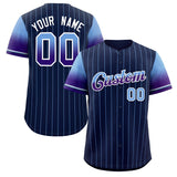 Custom Stripe Font Gradient Fashion Authentic Baseball Jersey