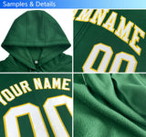 Custom Cotton Full-Zip Raglan Sleeves Hoodie Unisex Personalized Stitched Text Logo And Number