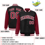 Custom Raglan Sleeves Jacket Baseball Jacket Letterman Adult Coat