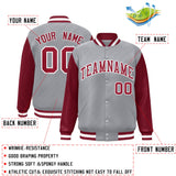 Custom Raglan Sleeves Jacket Baseball Jacket Letterman Adult Coat