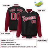 Custom Raglan Sleeves Jacket Sportwear Raglan Baseball Jacket Letterman Coat