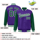 Custom Raglan Sleeves Jacket Sportwear Raglan Baseball Jacket Letterman Coat