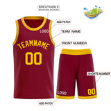 Custom Classic Basketball Jersey Sets Quick Dry Breathable Team Uniforms