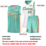 Custom Double Side Basketball Jersey Sets 90s Hip Hop Sports Shirts