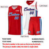 Custom Double Side Basketball Jersey Sets 90s Hip Hop Sports Shirts