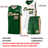 Custom Double Side Basketball Jersey Sets 90s Hip Hop Sports Shirts